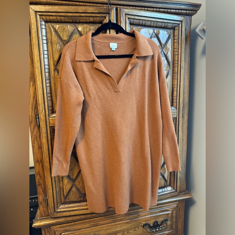 Burnt orange Sweater Dress, size XL- A New Day